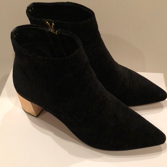 calvin klein velvet boots